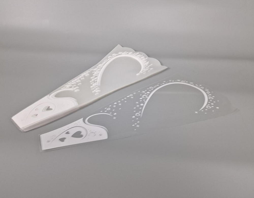 Упаковка конус под цветы h50/ 6низ/24верх узор(100 шт) 157 (2) (100 шт) Харьков - изображение 1