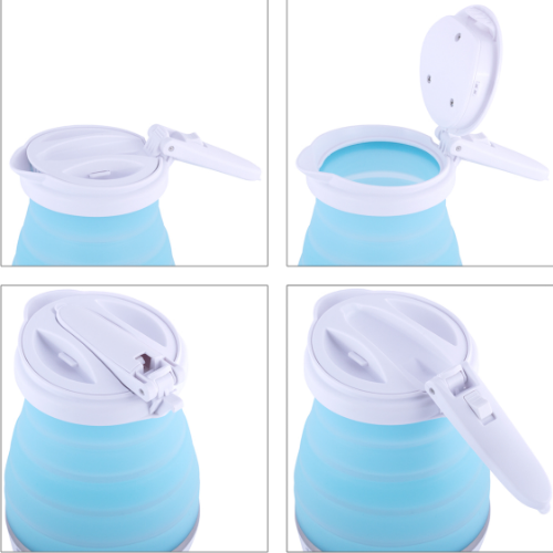 Електрочайник 0,8л 750W силікон (диск) блакитний/білий 1724 KAMILLE Житомир - фото 6