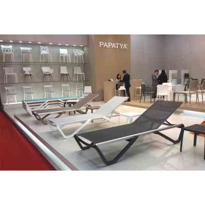 Шезлонг PAPATYA Wave серо-коричневый сетка серо-коричневый (4168) Винница
