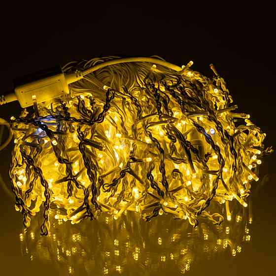 Garlando Вулична гірлянда Бахрома 36 м 600 LED білий провід Жовте сяйво36MWY Коломия