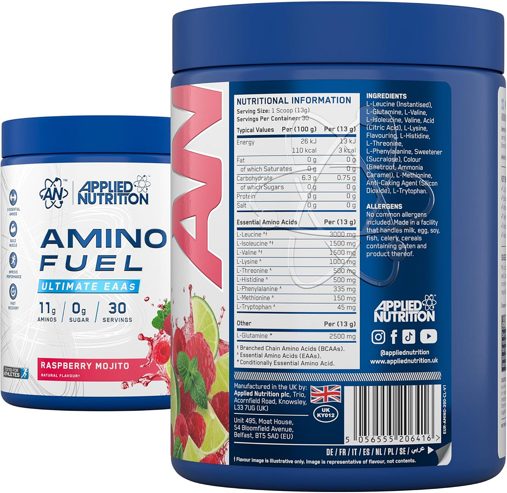 Амінокислотний комплекс Applied Nutrition Amino Fuel EAA 390 г, Raspberry Mojito Луцьк - фото 2