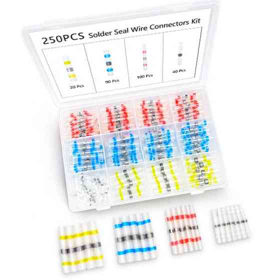 Набір термоусадочних гільз для пайки 250 шт Київ
