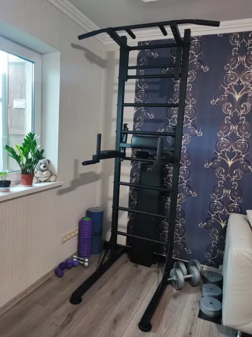 Стандартна металева пересувна шведська стінка для дітей та дорослих турнік бруси лавка гімнастична Кам'янське - фото 2