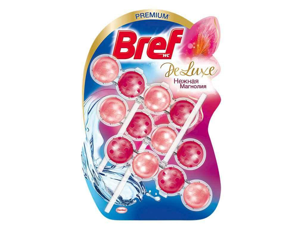 Туалетний блок твердий Витончена магнолія 3х50г ТМ Bref Киев - изображение 1