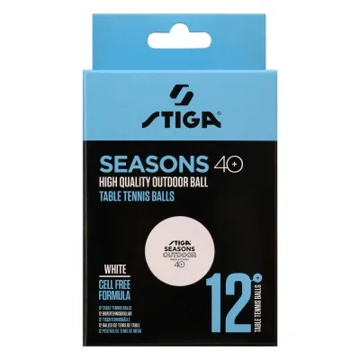 М&apos;ячик для настільного теніса Stiga Seasons White 12 шт (1110-2810-12) (931162) Вінниця