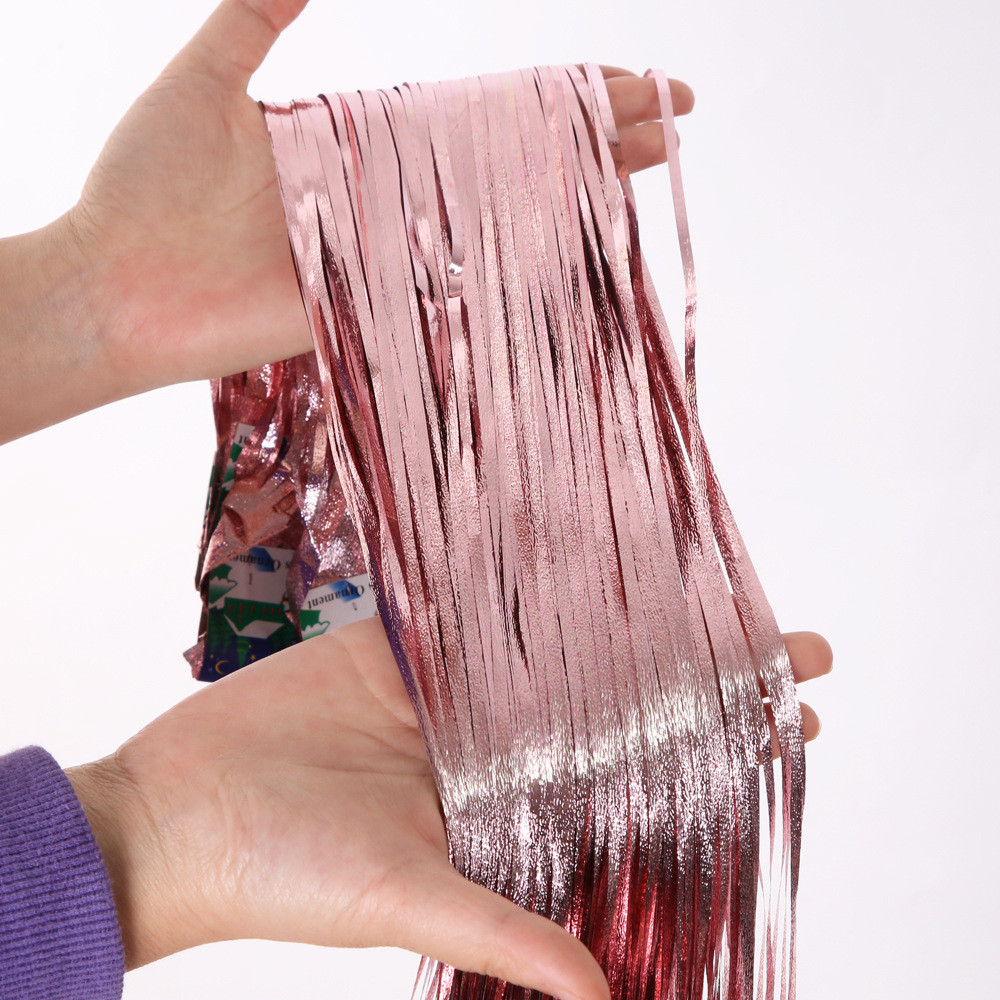 Дождик для фотозоны праздничный 2 м на 1 м розовое золото Киев - изображение 2