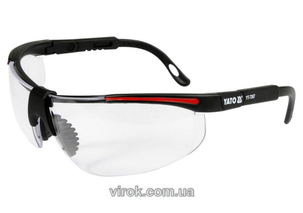 Окуляри захисні YATO відкриті, прозорі [12/240] Одесса - изображение 1