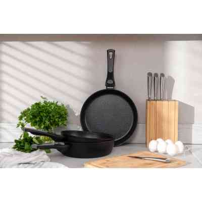 Сковорода Ardesto Gemini Bari, 26см, алюміній, чорний (AR1226B) Вінниця