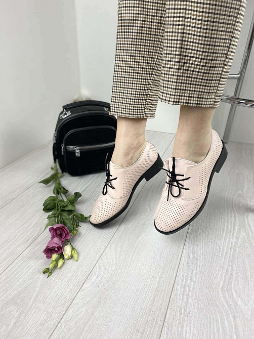 VIKTTORIO Туфлі жіночі VIKTTORIO 222 пудра (весна-літо, шкіра натуральна) (3134) 36р.39р. 39 Коломия - фото 1