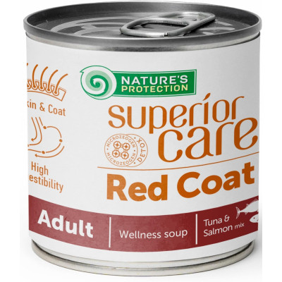 Консерви для собак Nature&apos;s Protection Superior Care Red Coat All Breeds Adult Salmon and Tuna 140 мл (KIKNPSC63361) Вінниця - фото 1