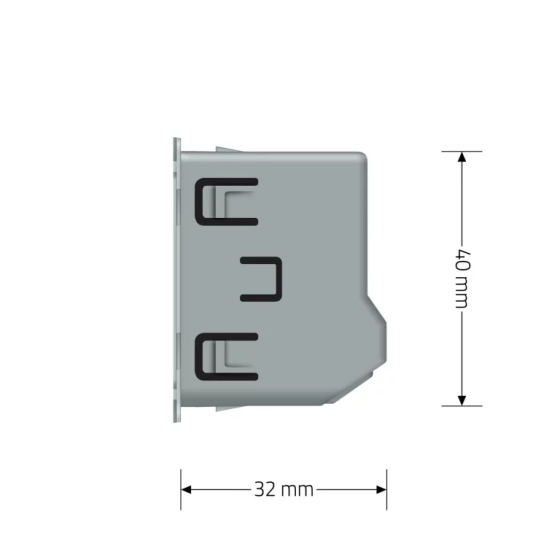 Сенсорний вимикач LIVOLO, прохідний / перехресний, 5А 230В, без нейтралі (VL-FC1S-2G) Коломыя