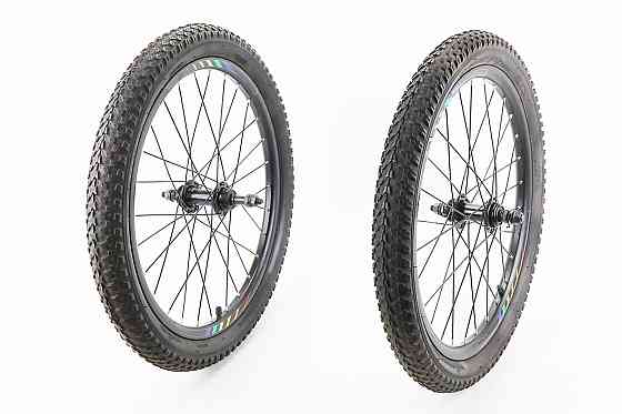Колеса 20" переднє+заднє, з шинами WANDA, Disk-brake, обід алюм., втулка 14Gx28H, під вільнобіг, кріпл. гайка Бершадь