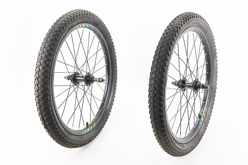 Колеса 20" переднє+заднє, з шинами WANDA, Disk-brake, обід алюм., втулка 14Gx28H, під вільнобіг, кріпл. гайка Бершадь - фото 2