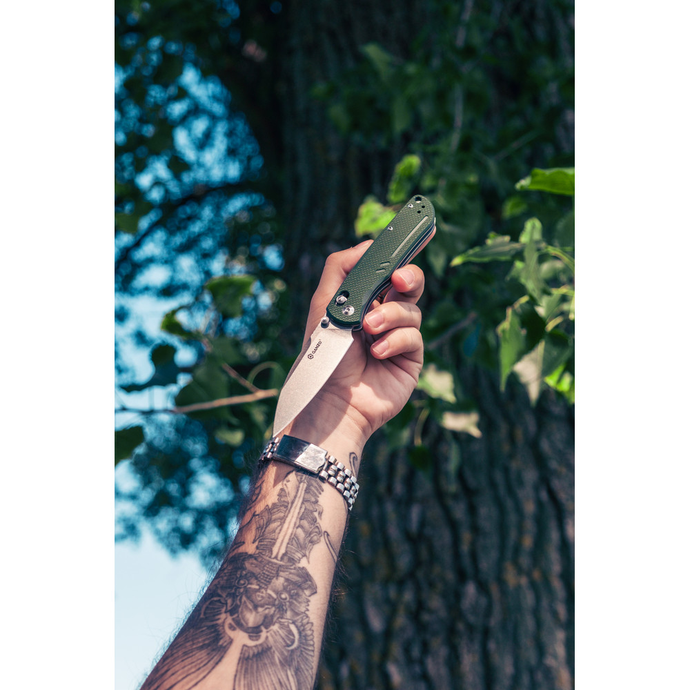 Ніж складаний Ganzo G771-GB зелений Київ - фото 16