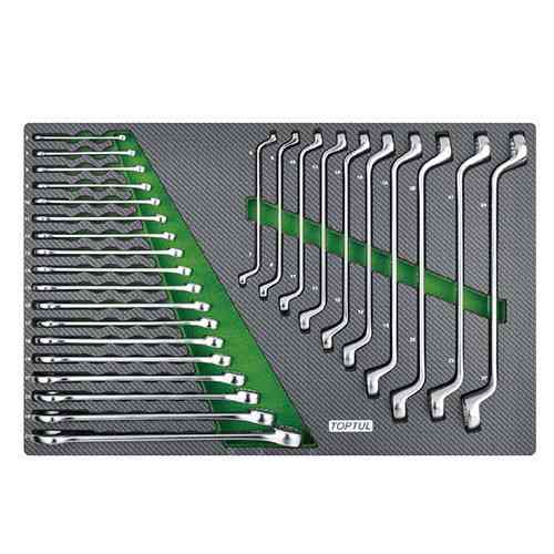 Набір ключів комбінованих і накидних 6-27мм 28ед.(в ложементі) TOPTUL GED2813 Одеса