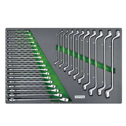 Набір ключів комбінованих і накидних 6-27мм 28ед.(в ложементі) TOPTUL GED2813 Одеса - фото 1