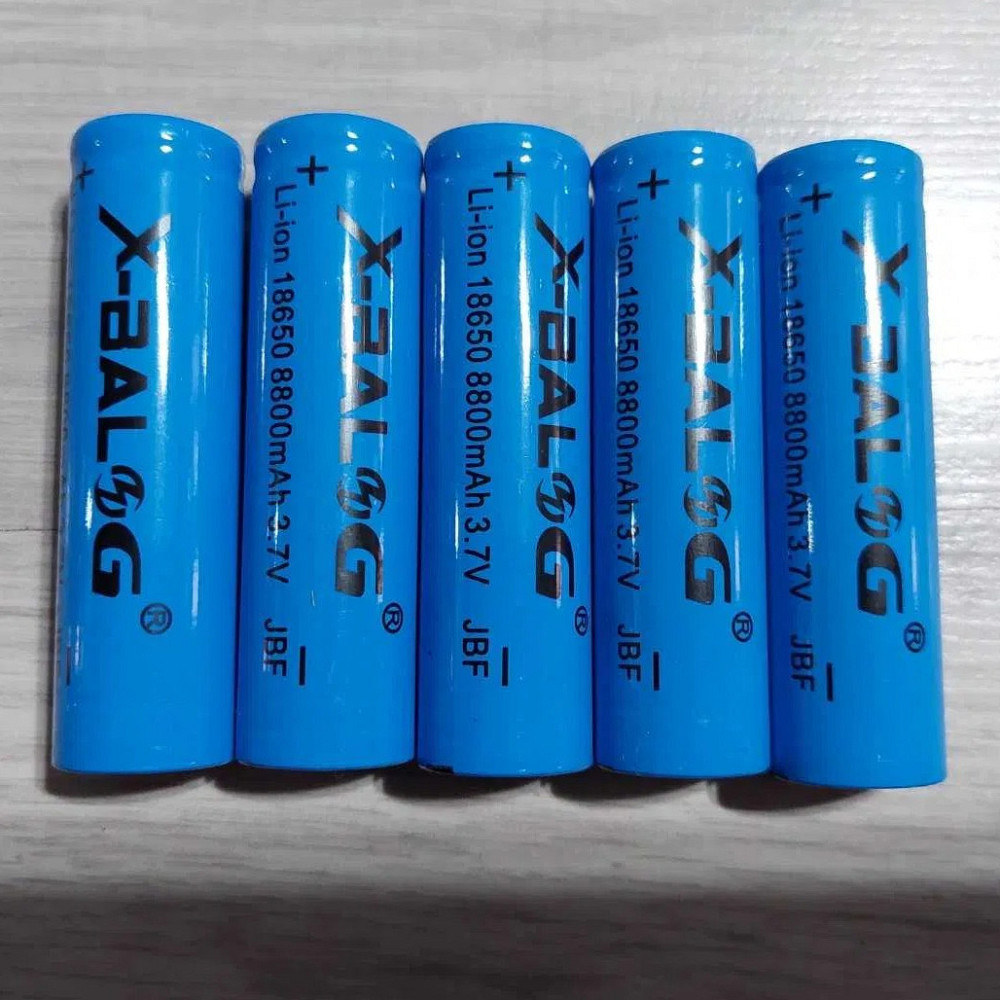 Акумулятор 18650, 8800mAh, 3,7В, Li-ion, X-BALOG / Багаторазова літій-іонна батарея Київ - фото 10