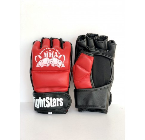 ММА Рукавички М-4 L стрейч Вишневе - фото 1