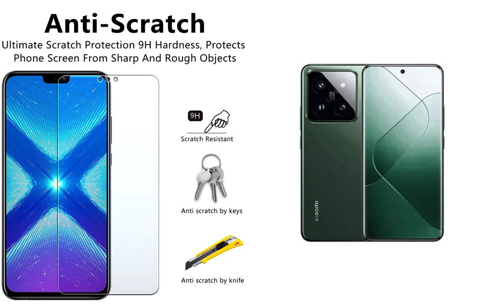 Захисне скло NeoGlass для Xiaomi Redmi 14 Pro – надпрозоре та стійке Київ - фото 1