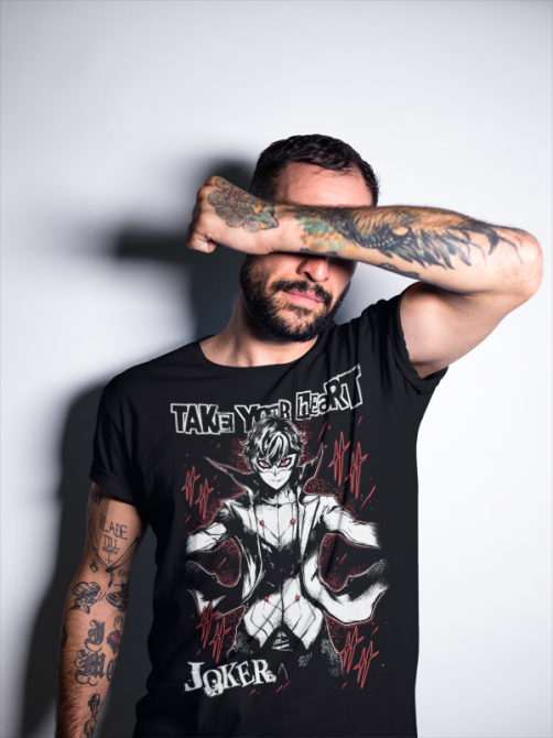 Футболка для мальчика аниме Дк Комикс Батман Джокер оверсайз (рост от 165 до 180 ) Черний AnimeJ0359m Днепр - изображение 4