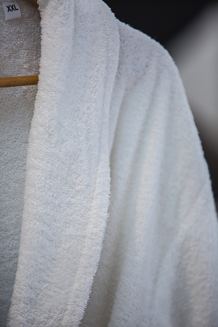 Халат готельний Ecotton XXL махровий білий з поясом універсальний White Коломия - фото 3