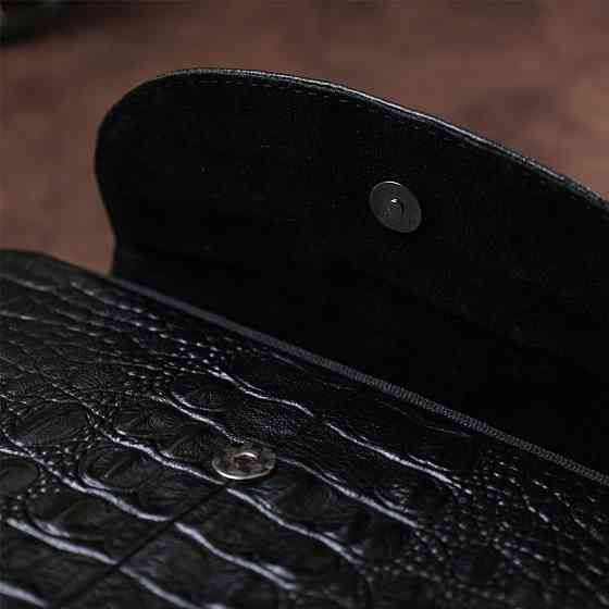 Мужская сумка из натуральной кожи через плечо Vintage 20489 Черный Киев