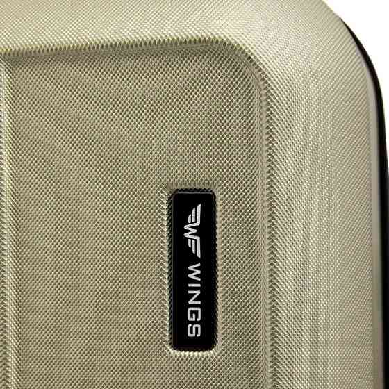 Валіза пластикова WINGS HRR01 мала 55 см шампань Київ