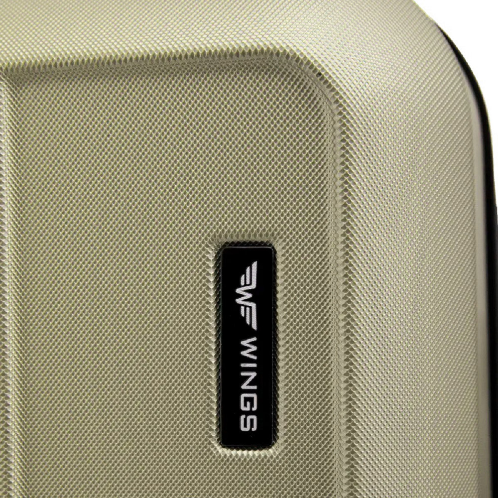 Валіза пластикова WINGS HRR01 мала 55 см шампань Київ - фото 6