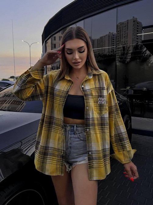 Жіноча сорочка в клітинку ( з накатом) Одеса - фото 1