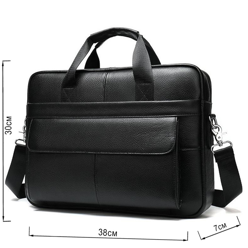 Сумка чоловіча шкіряна Чорна (Vintage) Київ - фото 15