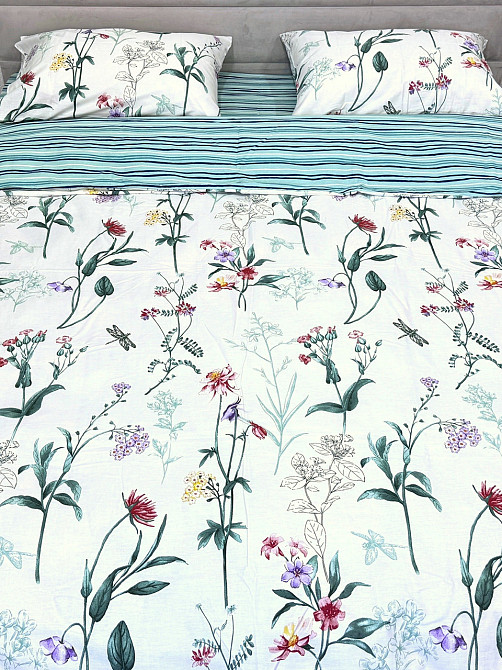 Ecotton Комплект постільної білизни Ecotton двоспальний Сімейний 150х215 см сатин білий (рис. 2 Коломыя - изображение 6