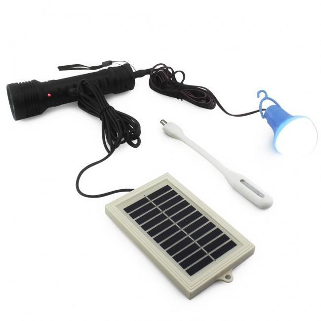 Фонарик ручной BL YW-037 Bailong с LED лампочкой, солнечной батареей и аккумулятором, многофункциона Киев - изображение 3