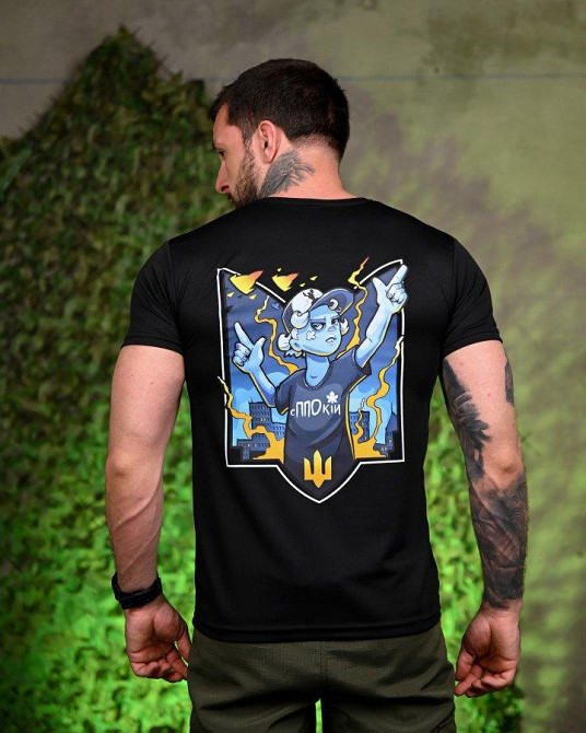 Тактична потовідвідна футболка зППОкією black ПП7715 Одеса - фото 1