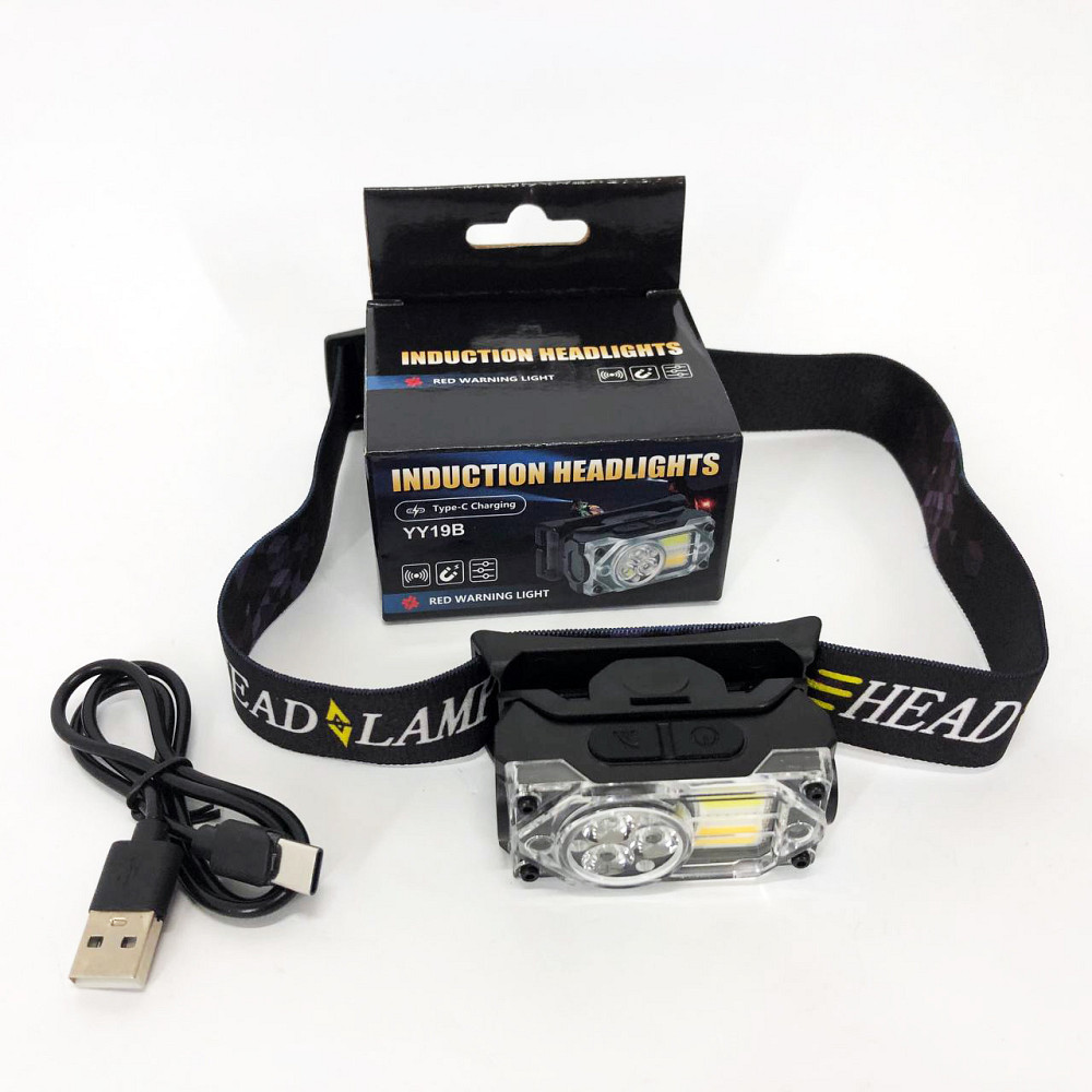 Led headlamp налобный фонарь YY-19B-3SMD+2COB(white+yellow+red), Фонарик налобник DW-44 Львов - изображение 6