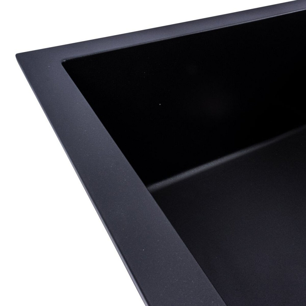 VALESO Гранітна мийка для кухні VALESO SOLID 7843 матова Чорний Киев - изображение 5