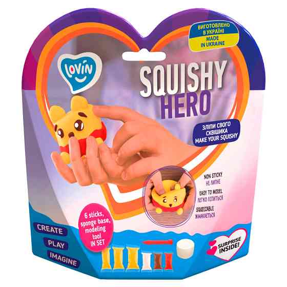 Набір для ліплення з повітряним пластиліном Squishy Squiny Pooh ТМ Lovin 70128 Вінниця