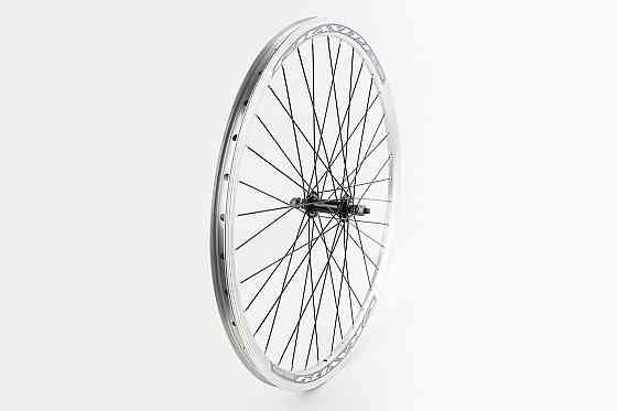 Колесо 26" переднє V-brake, обід "крапля" алюмінієвий, втулка 14Gx36H, сіре кріпл. гайка, "GRAVITY" Київ