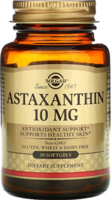 Астаксантин Solgar Astaxanthin 10 mg 30 softgels Киев - изображение 1