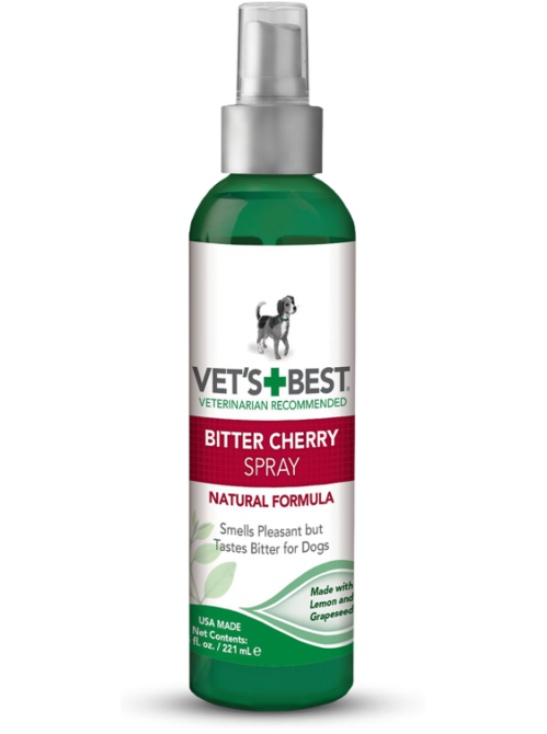 Vet`s Best Bitter Cherry Spray (Ветс Бетт Бітер Черрі) спрей для собак із гірким смаком під час розгризання ран Запоріжжя - фото 1