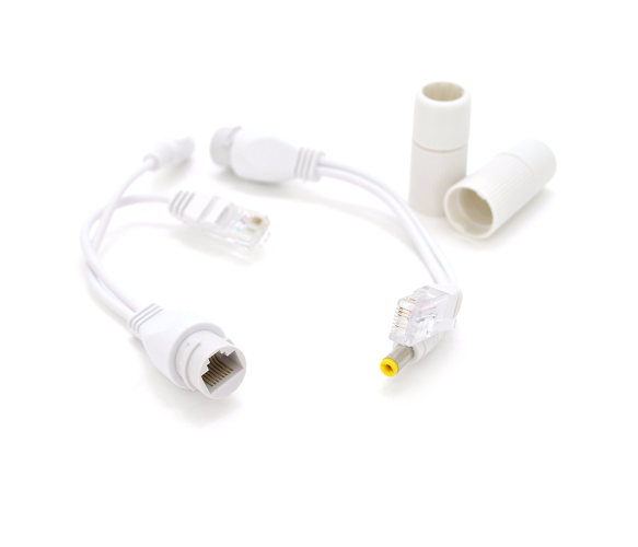 Водонепроникний POE інжектор пасивний (пара) 802.3at (30Вт) з портами Ethernet 10 / 100Mbps, 12V, wh Полтава - фото 1