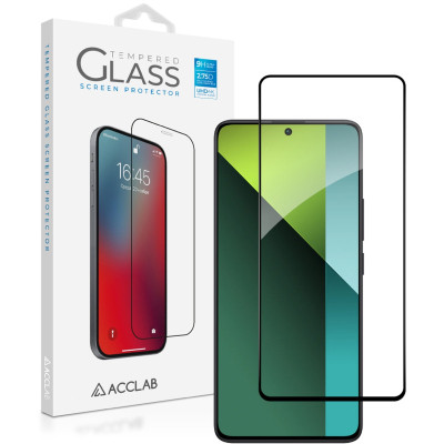 Стекло защитное ACCLAB Full Glue Xiaomi Redmi Note 13 5G Black (1283126583773) Винница - изображение 1