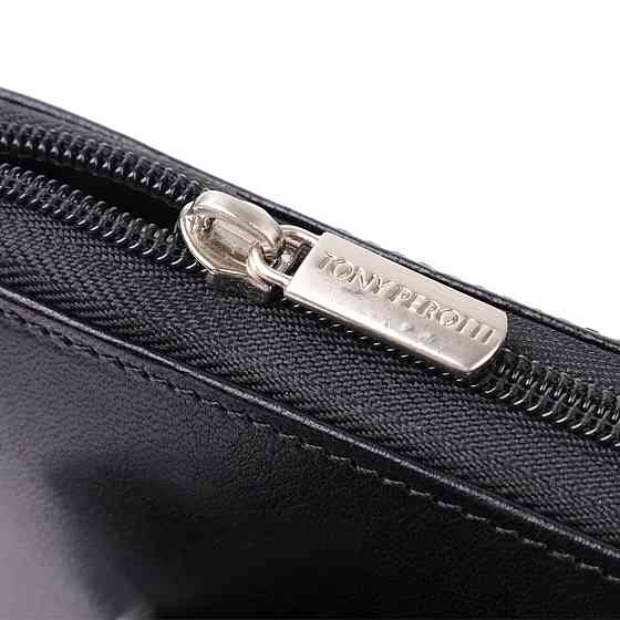 Чоловічий клатч на одне відділення з гладкої натуральної шкіри Tony Perotti 20860_1 (9770 nero) Чорний Київ