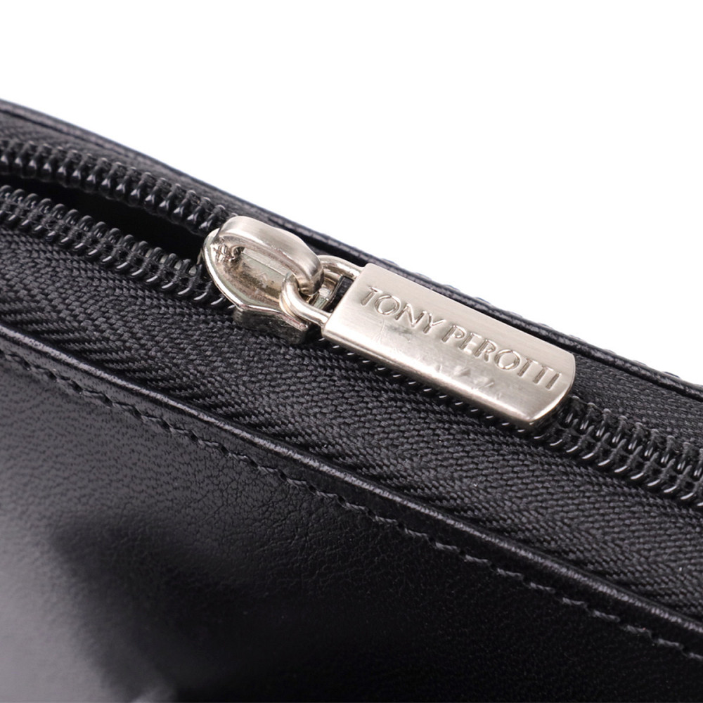 Чоловічий клатч на одне відділення з гладкої натуральної шкіри Tony Perotti 20860_1 (9770 nero) Чорний Київ - фото 6