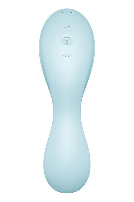 Вакуумный смарт-стимулятор с вибрацией Satisfyer Curvy Trinity 5 (Blue), управление со смартфона Sex Aura Киев - изображение 6