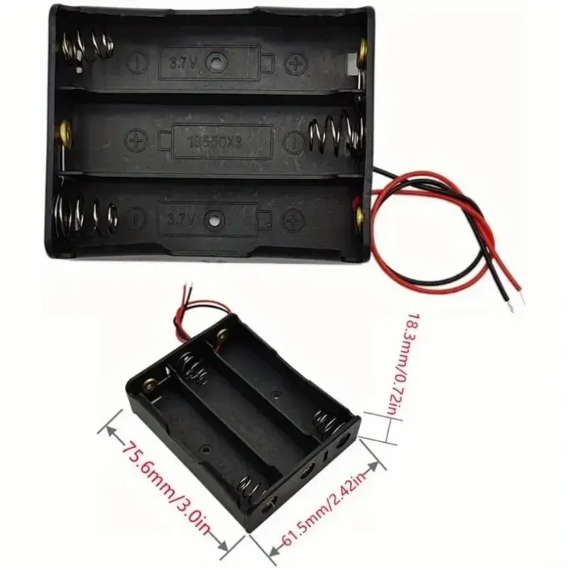 Бокс для 4 акумуляторів 18650 з проводами для Arduino Київ - фото 8