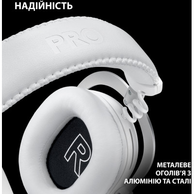 Наушники Logitech G Pro X 2 Lightspeed Wireless White (981-001269) Винница - изображение 4