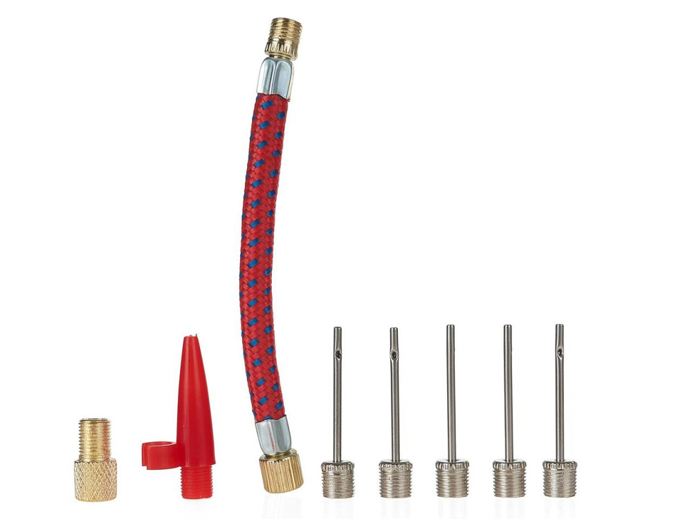 Комплект насадок для ручного велосипедного насоса "GeKo" комплект 8шт.: голки, вужик, адаптер Київ - фото 1