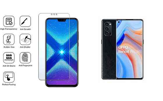 Захисне скло NeoGlass для Oppo Reno 4 Pro – надпрозоре та стійке Київ