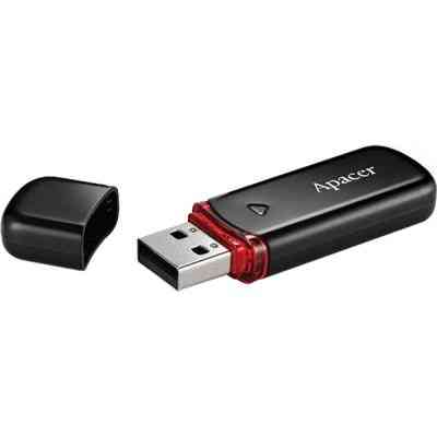 USB флеш накопичувач Apacer 32GB AH333 black USB 2.0 (AP32GAH333B-1) Вінниця