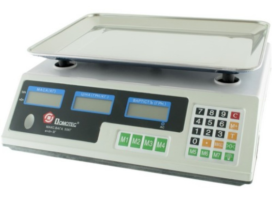 Весы торговые DOMOTEC MS-228 50кг 2851 Одеса